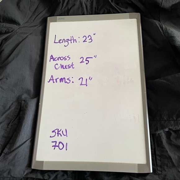 Tattoo black grey white  striped lined hooded spring fall jacket - Picture 8 of 10